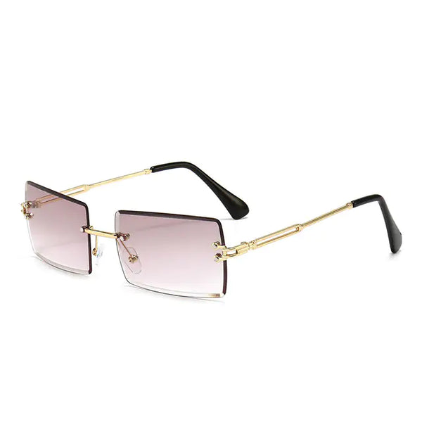 New Rimless Rectangle Sunglasses