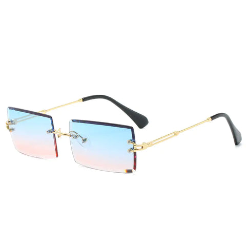 New Rimless Rectangle Sunglasses